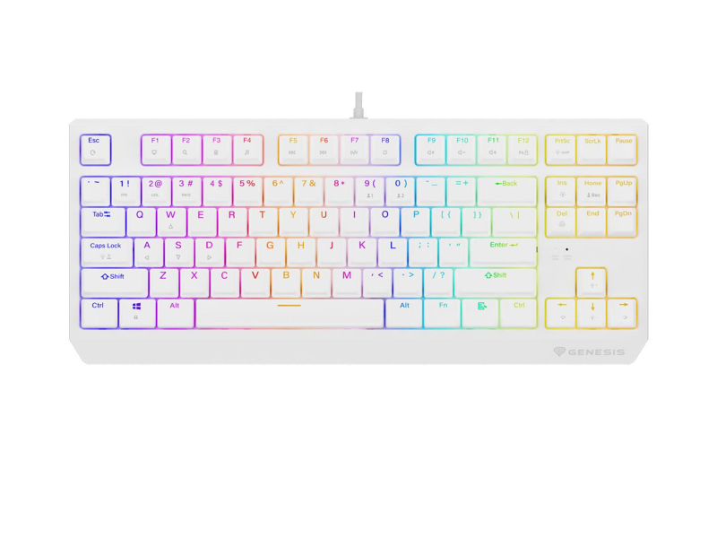 Genesis Thor 230 TKL Outemu Red Hot Swap biała